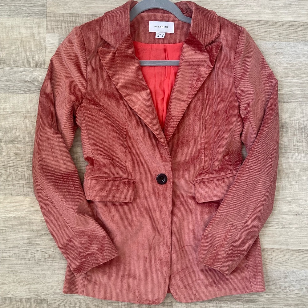 Pink Corduroy Blazer from Delphine the Label